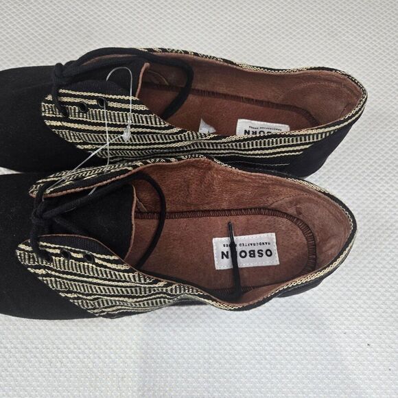 Osborn Black Suede Oxfords Shoes Mens Size EU 44 US 11 main image 4
